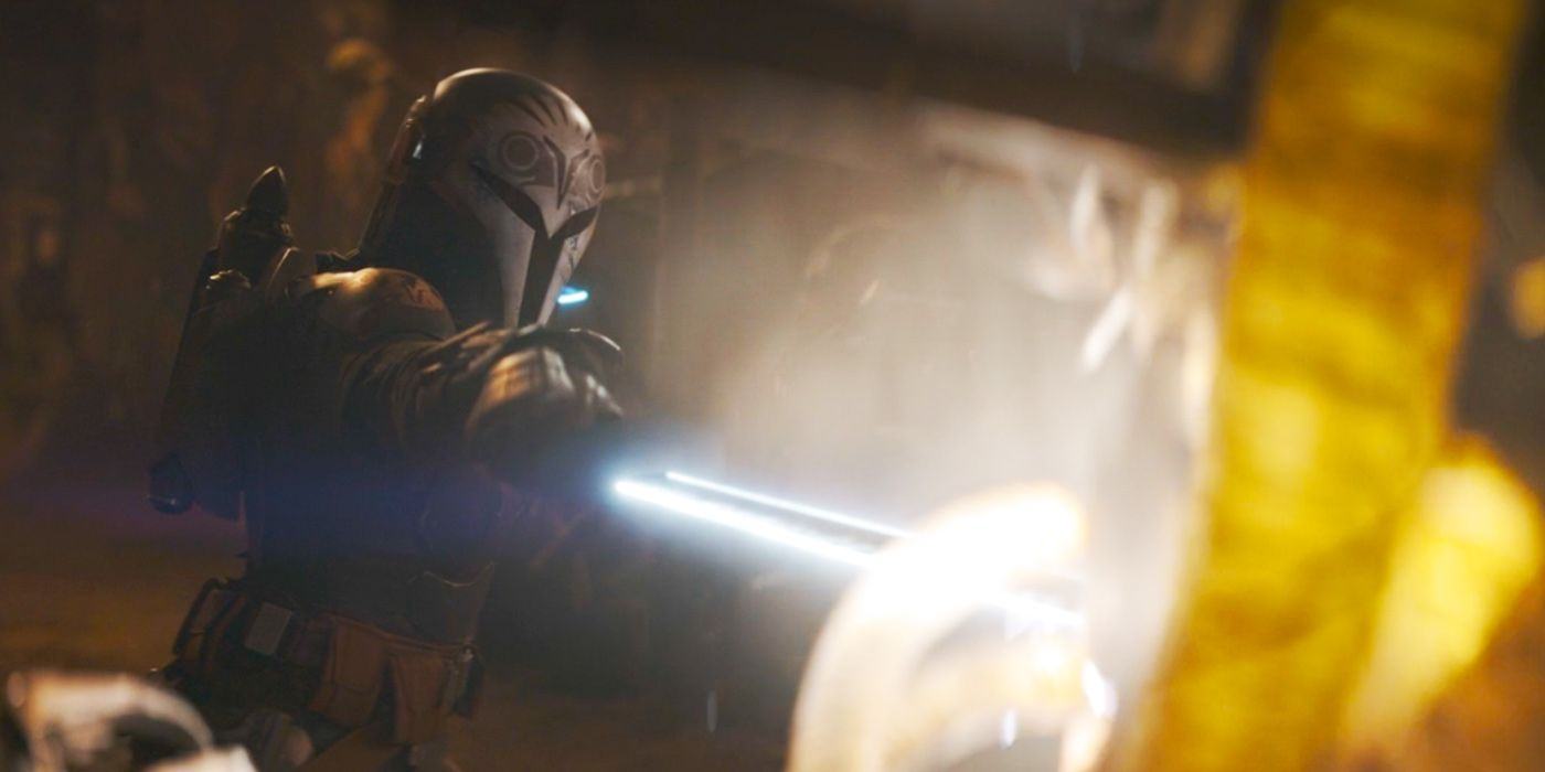 Bo-Katan uses Darksaber in The Mandalorian Season 3