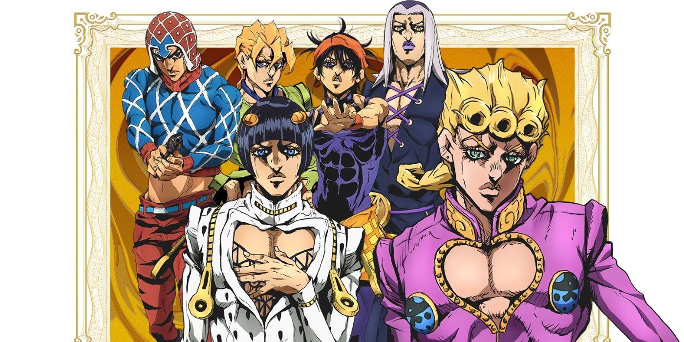 Giorno and the rest of the Passione crew in Golden Wind