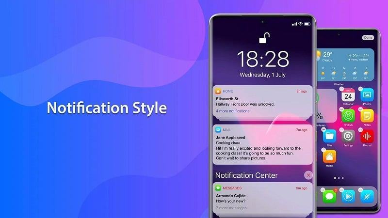 iPhone launcher mod apk free