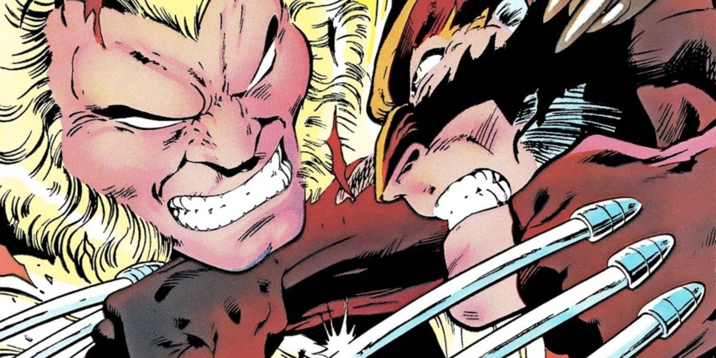 Wolverine vs. saber-toothed tiger in Marvel comics 