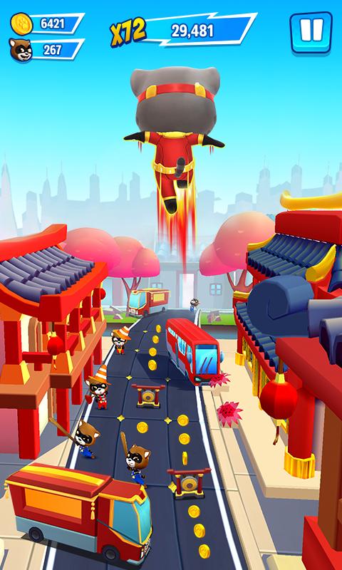 talk tom cat hero dash mod apk