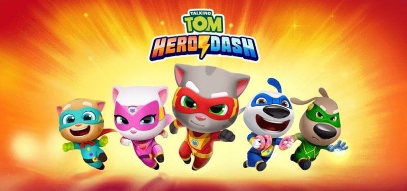 Talking Tom Hero Dash MOD APK (Unlimited money) 3.9.0.4126