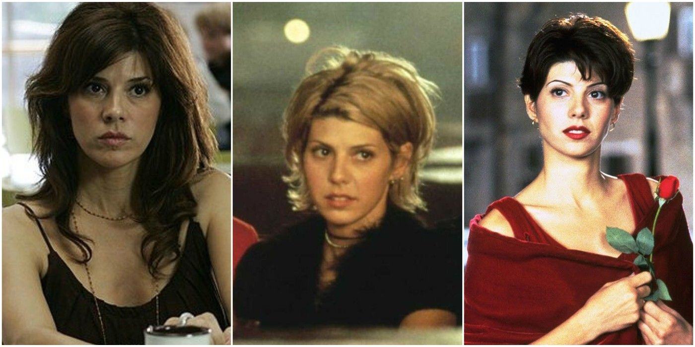 Marisa Tomei 3 vertical images of movie scenes