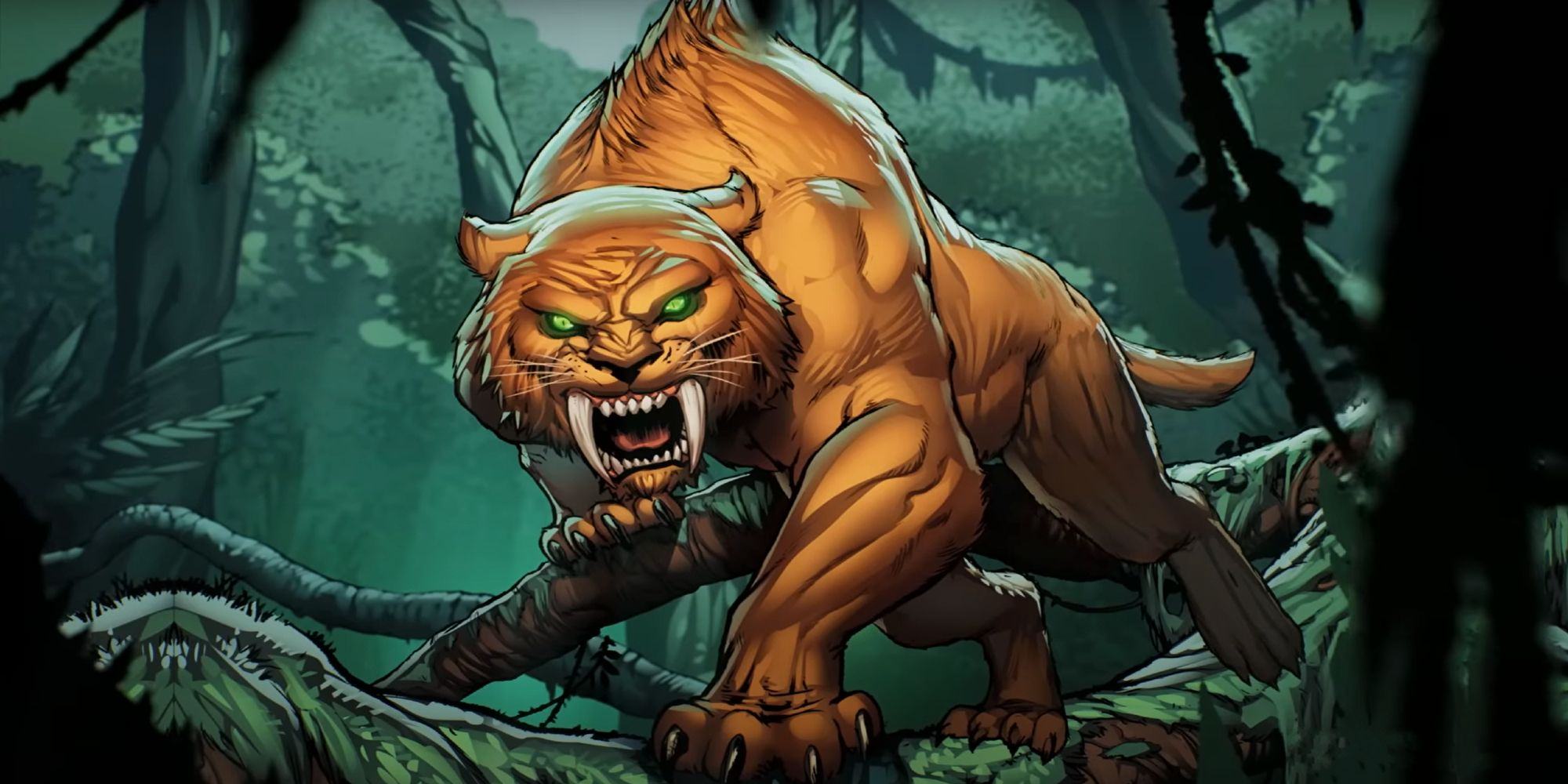 Marvel SNAP Zabu Standing In Savage Land Jungle