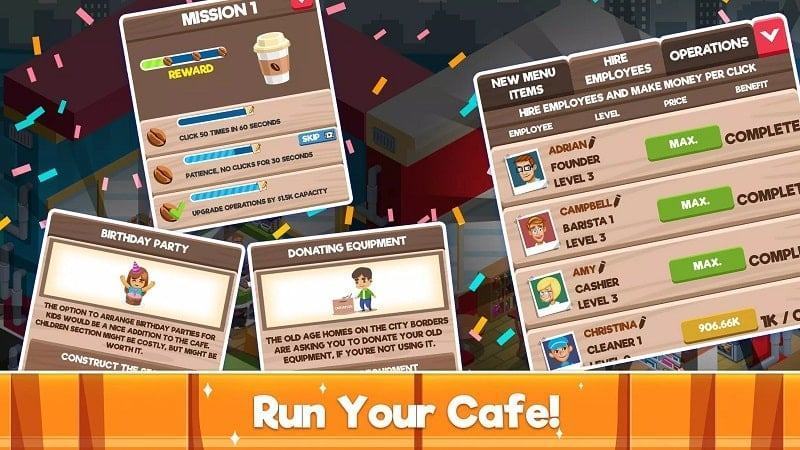 Idle Cafe Tycoon Mod