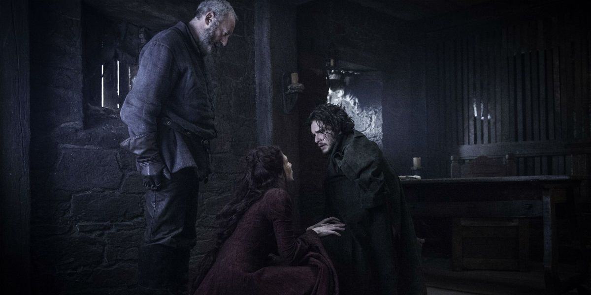 Davos, Melisandre and Jon Snow talk about Game of Thrones Season 6