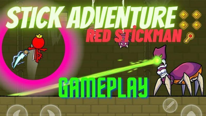 Red Stickman: Stick Adventure MOD APK (Unlimited money, skins) 2.5.4