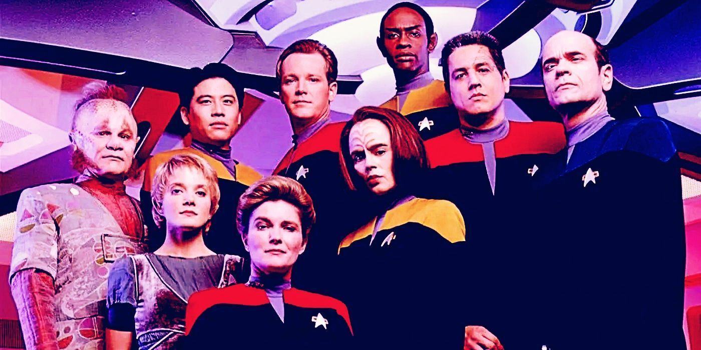 'Star Trek Voyager' cast takes promotional photos