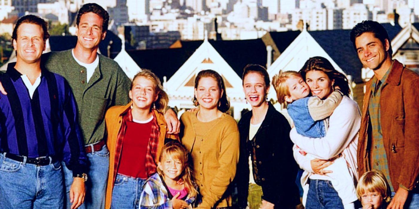 Full House actors pose in front of San Francisco's iconic restaurant