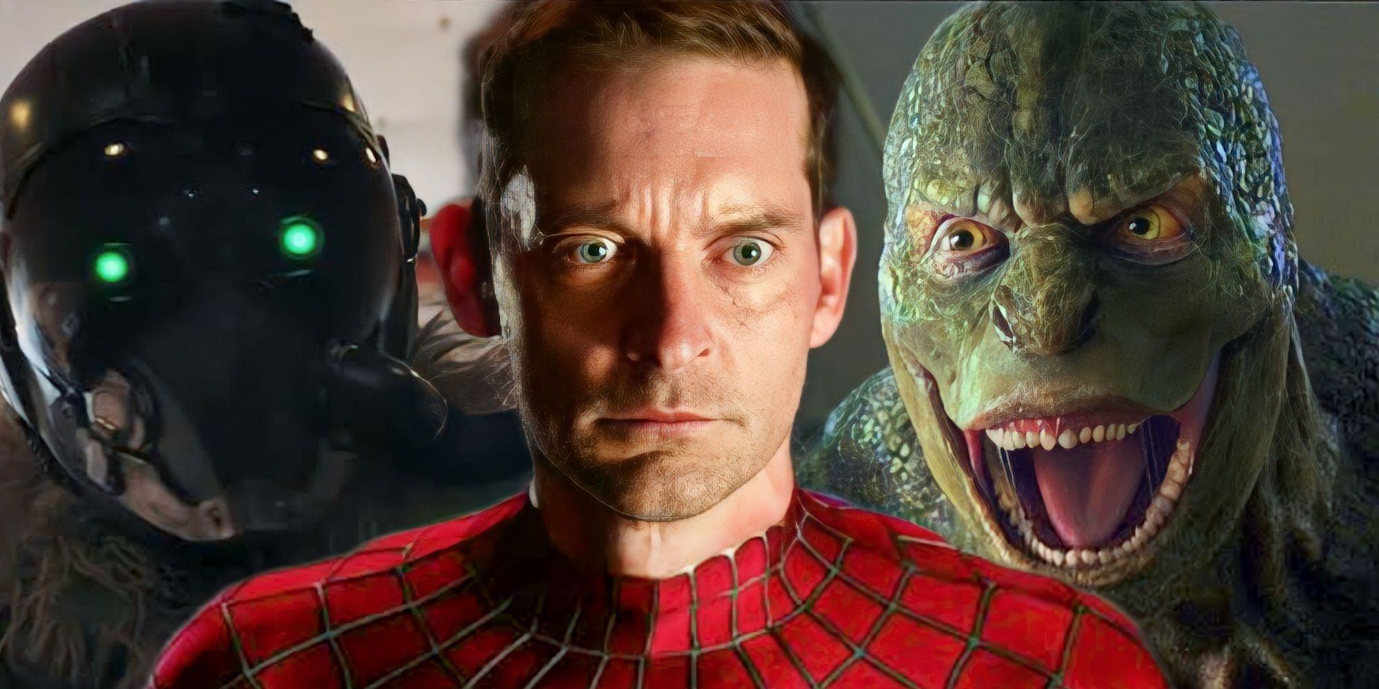 Vulture, Peter Parker and Lizard in Sam Raimi .'s Spider-Man 4