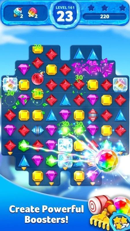 Jewel Ice Mania Match 3 puzzle mod apk