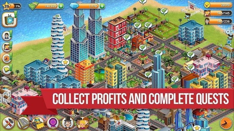 village island city sim mod apk