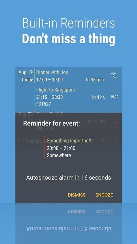 free mod calendar widget