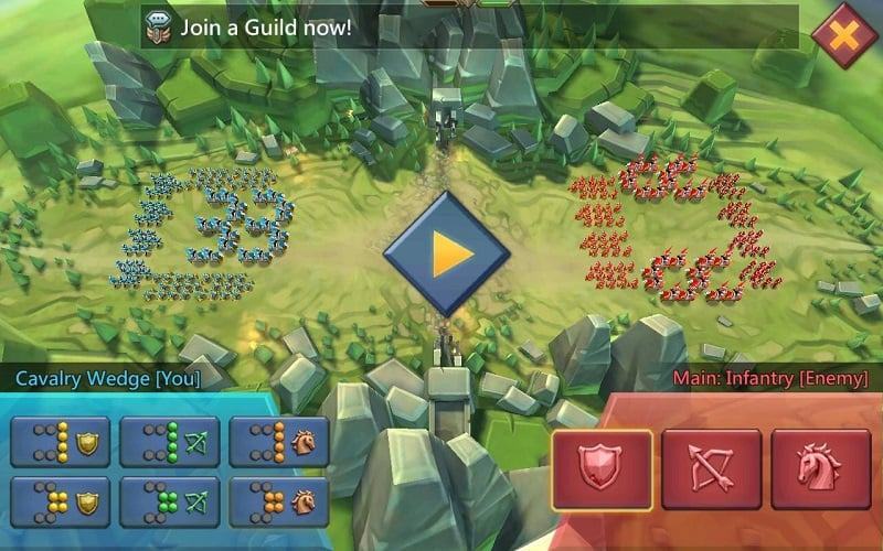 Lords Mobile MOD APK (Auto PVE, Unlocked VIP) 2.104