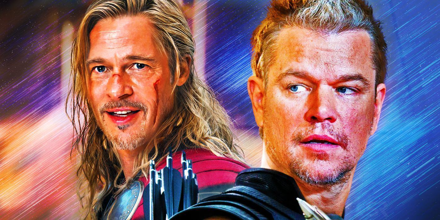 retro casting the avengers movie 1990s brad pitt thor matt damon hawkeye