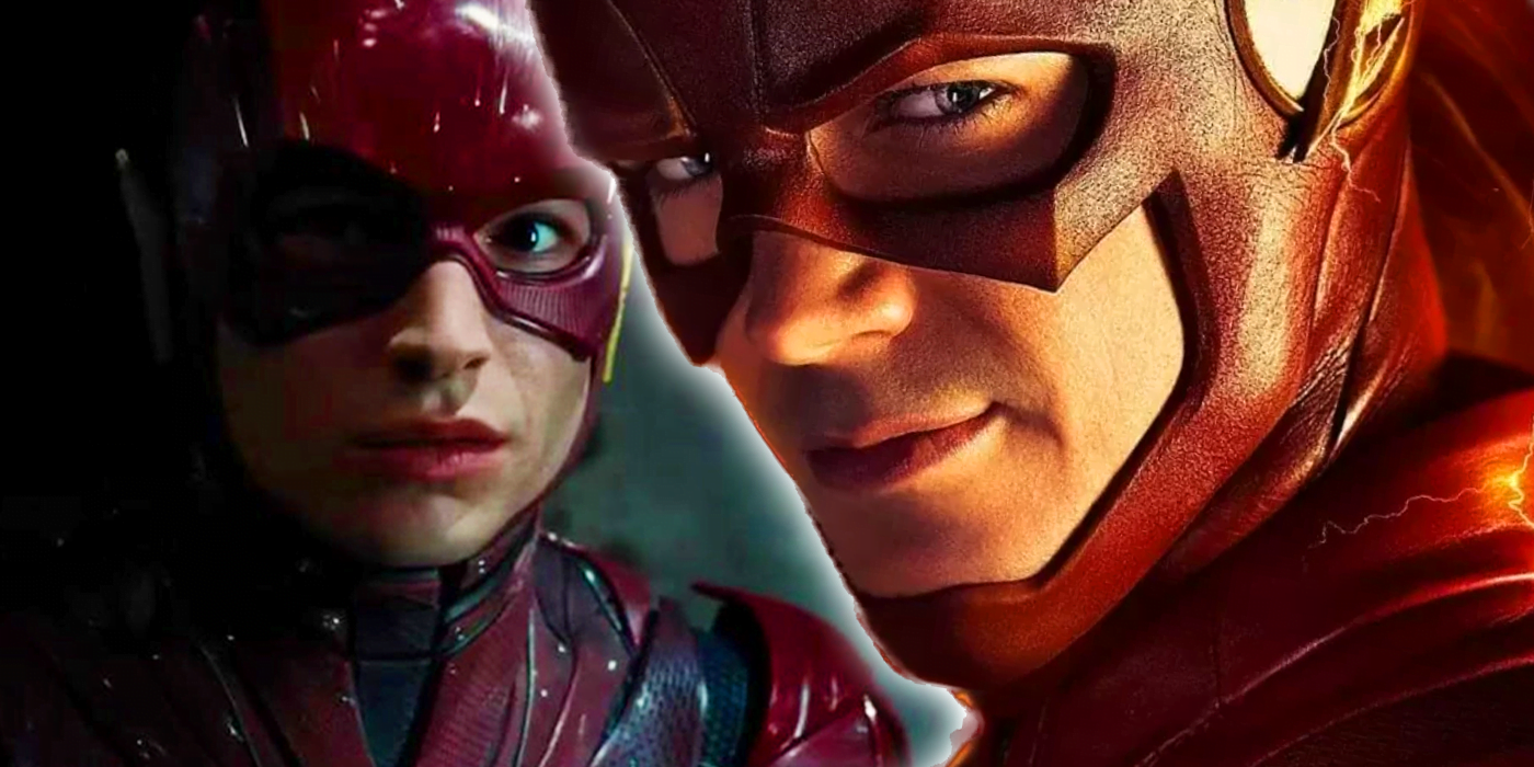 grant gustin and ezra miller as the flash