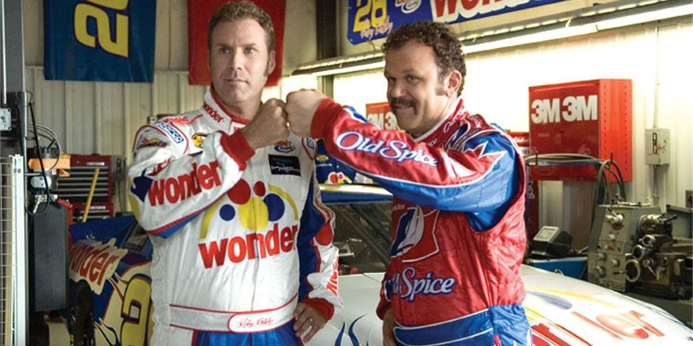 Cal and Ricky fist bump in Talladega Nights