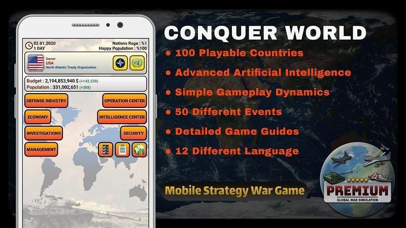 Global War Simulator PREMIUM Mod