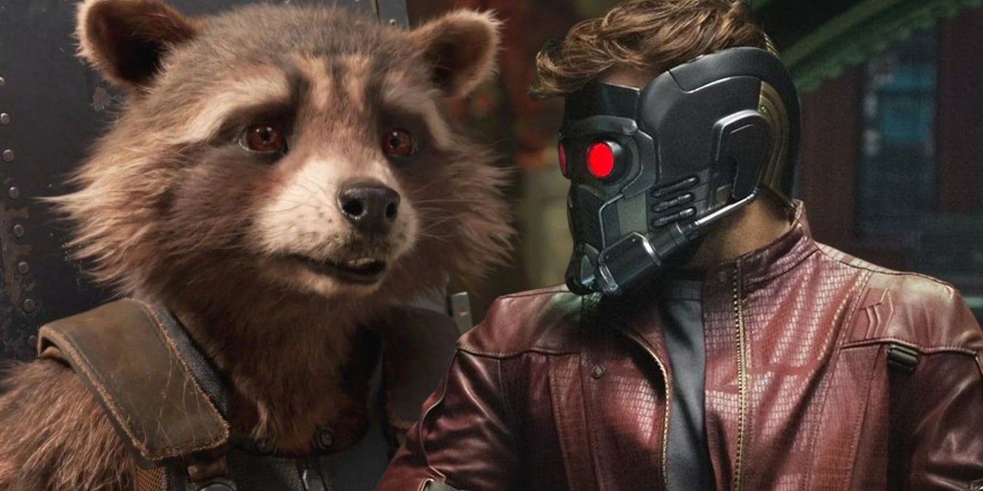 Star-Lord and Rocket in Guardians of the Galaxy