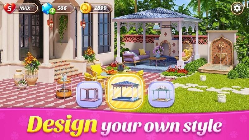 Space to decorate Villa mod apk