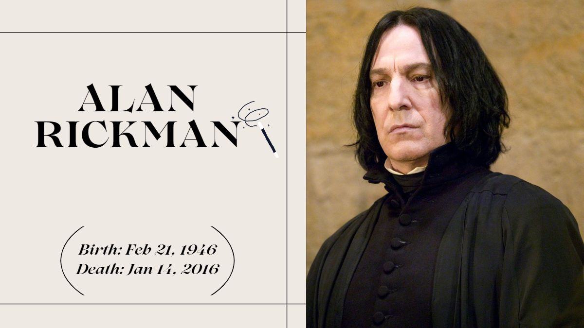 Google Doodle Today celebrates beloved English actor Alan Rickman                     an