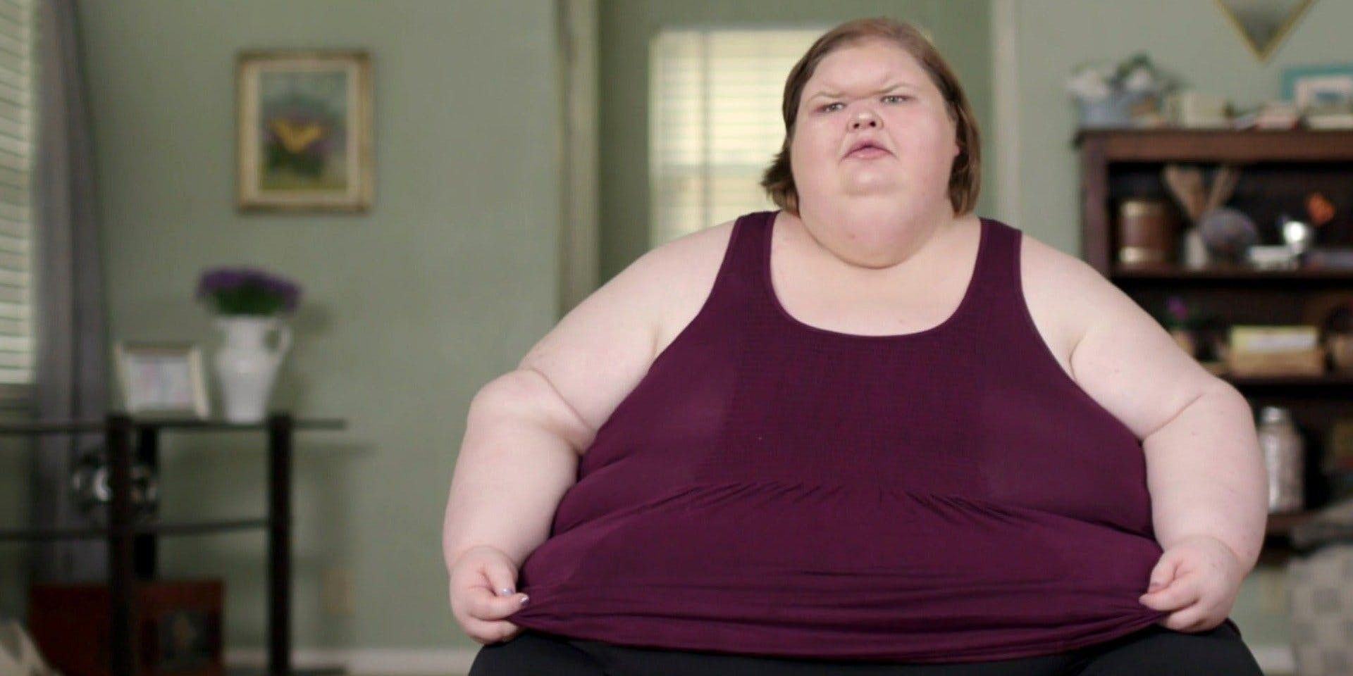 Tammy Slaton 1000-Lb Sisters burgundy top