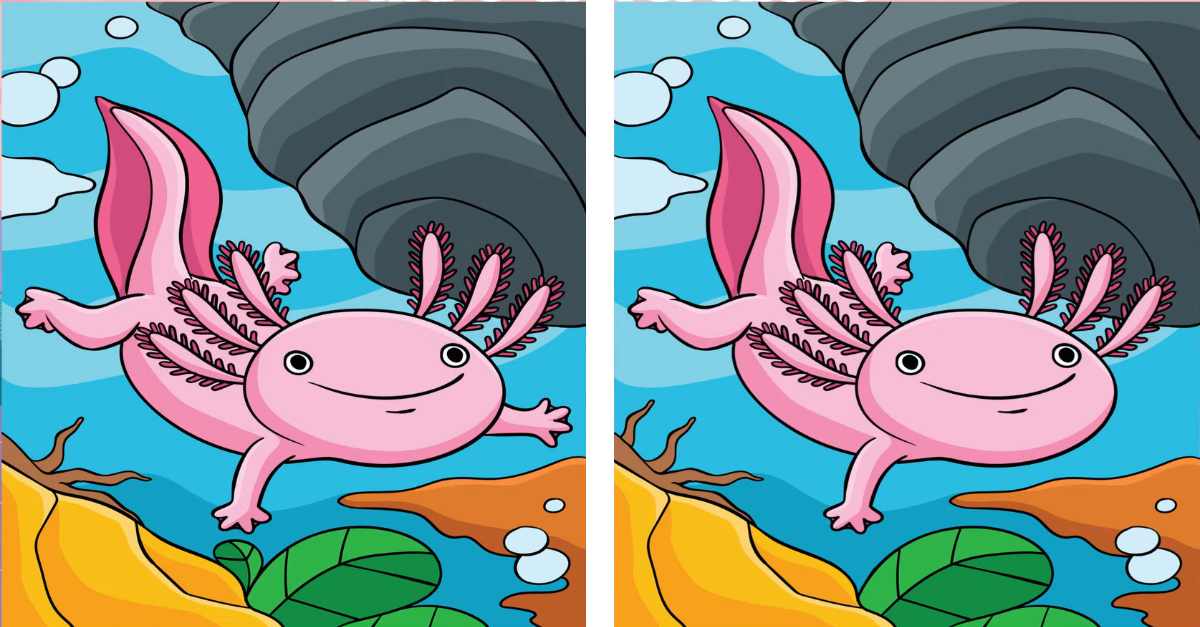 You've got the eyes of a hawk if you can spot three differences in these underwater cartoons in just 10 seconds.