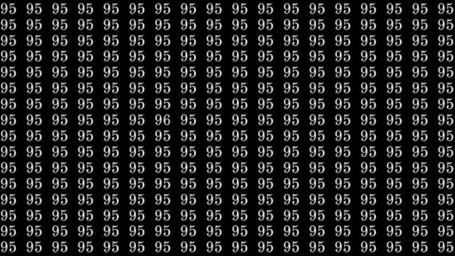 Observation Skills Test: If you have Eagle Eyes find the number 96 among 95 in 7 Seconds?