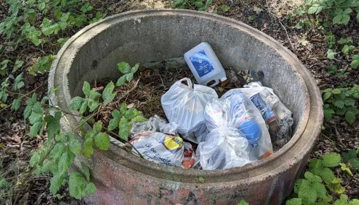 A passerby notices someone throwing away a plastic bag — then realizing what's inside will shock you