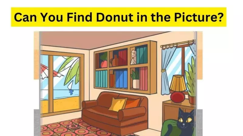 Are you one of those people who consider their meals free of sweets?  Well, then your challenge is to find the donut hidden in the living room.  hurry up