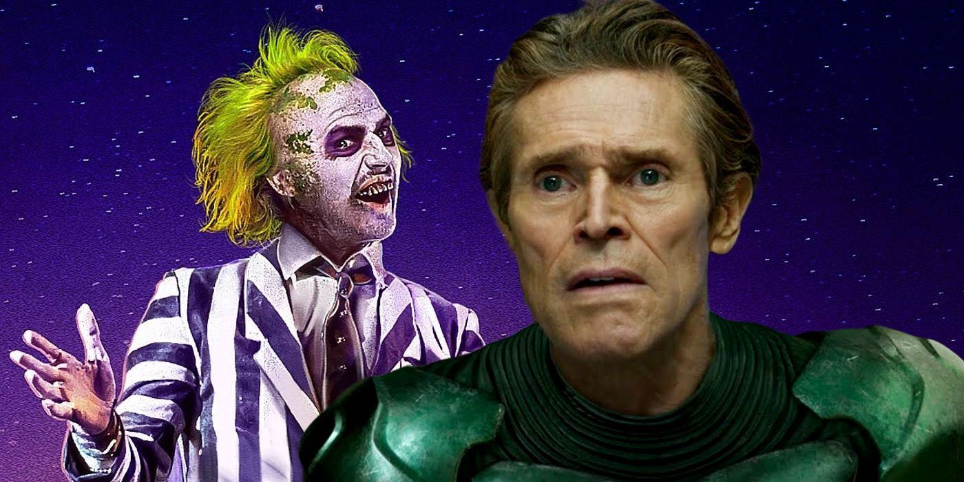 Willem Dafoe as Green Goblin in Front of Beetlejuice