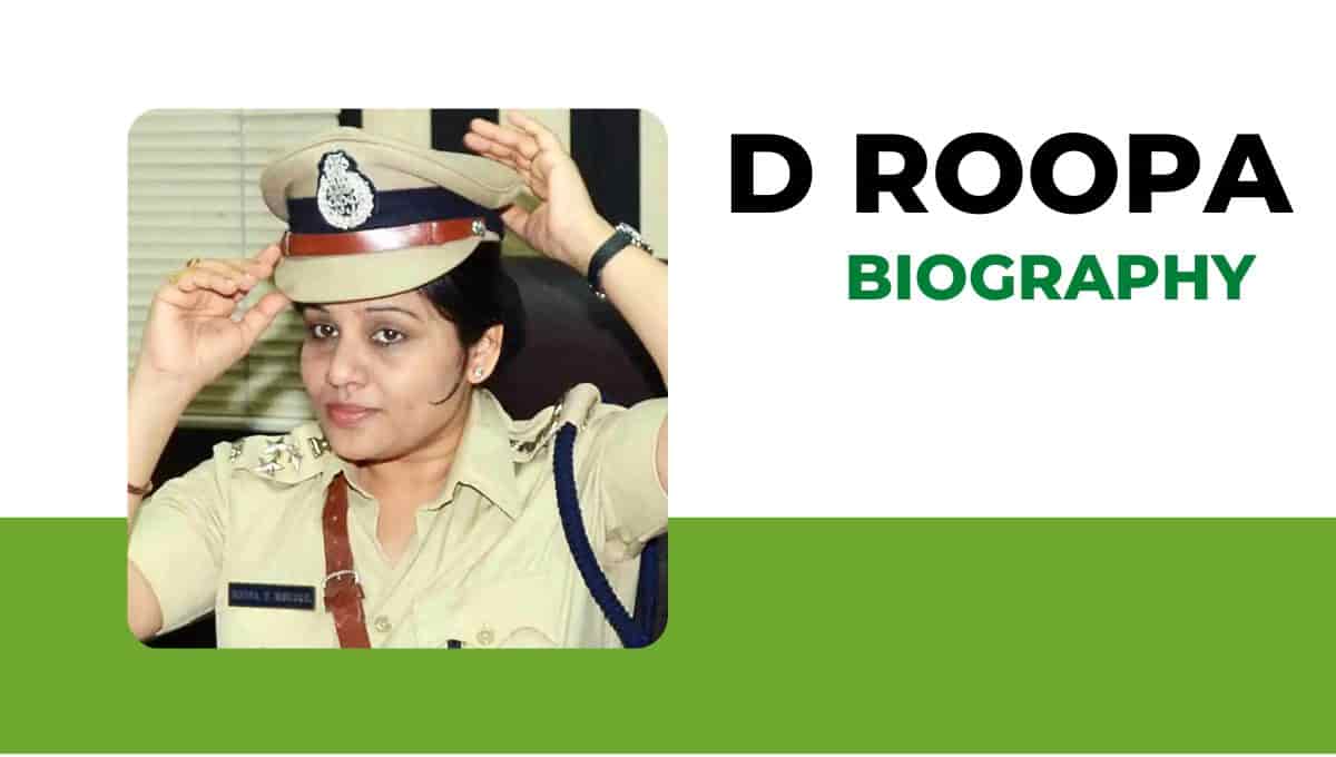 D Roopa IPS Age, Date Of Birth, Officer, Wikipedia, Instagram