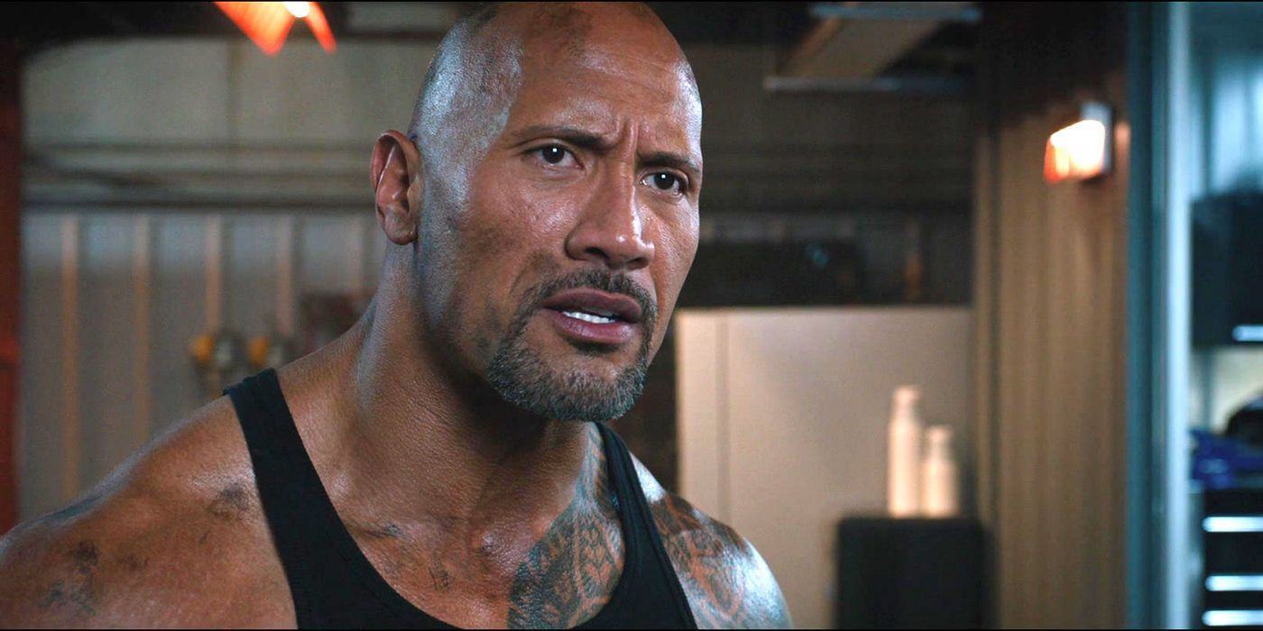 Dwayne Johnson as Hobbs in The Fate of the Furious