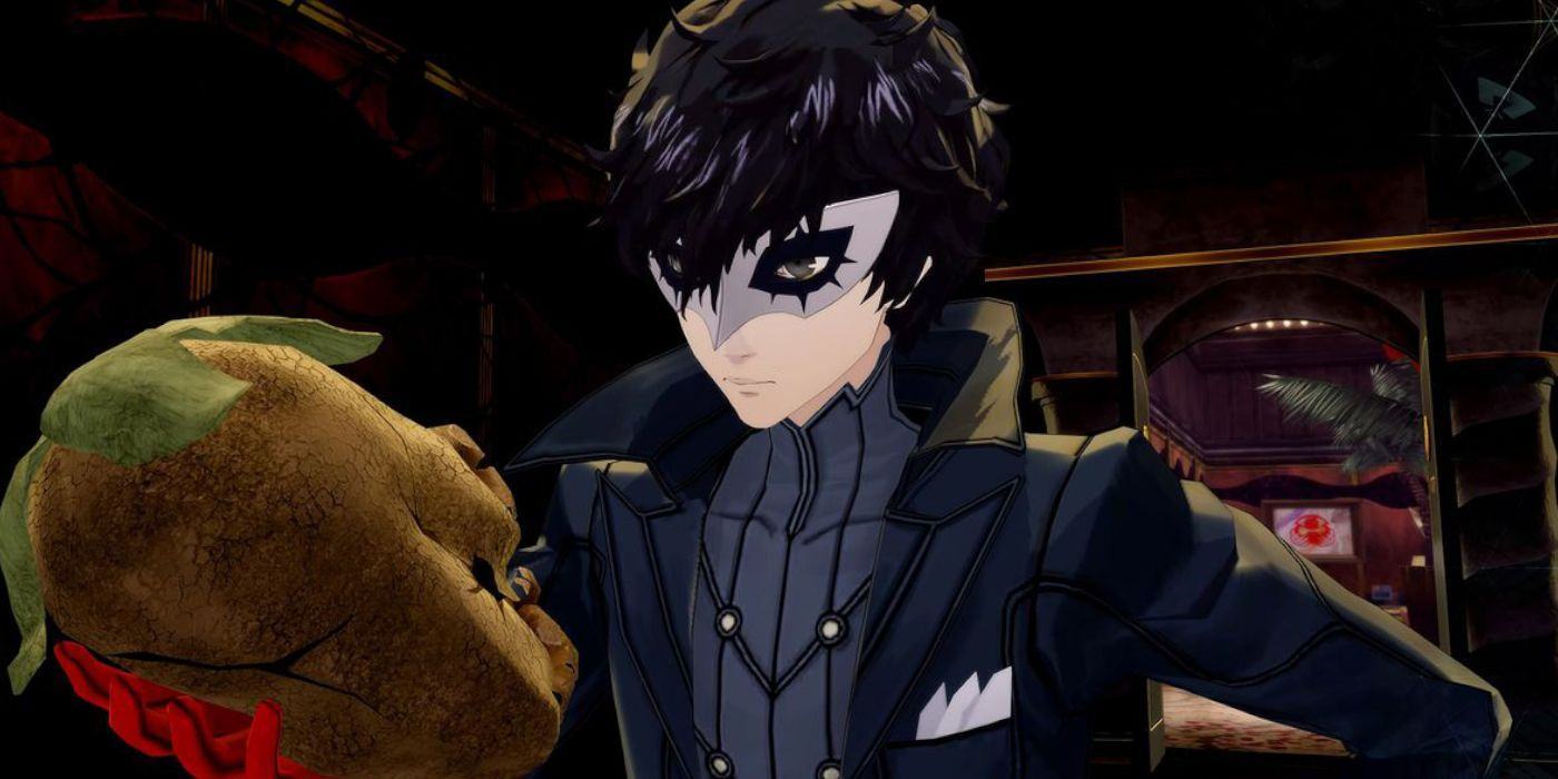 Joker Holding a Will Seed in Persona 5 Royal