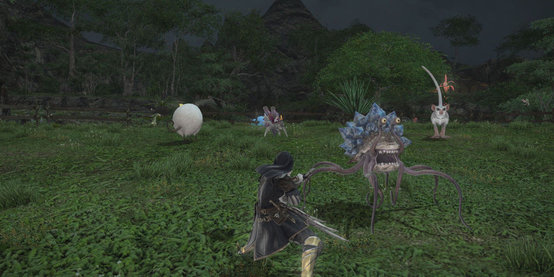 Capturing Sheep and Coblyn in Final Fantasy 14 Island Sanctuary