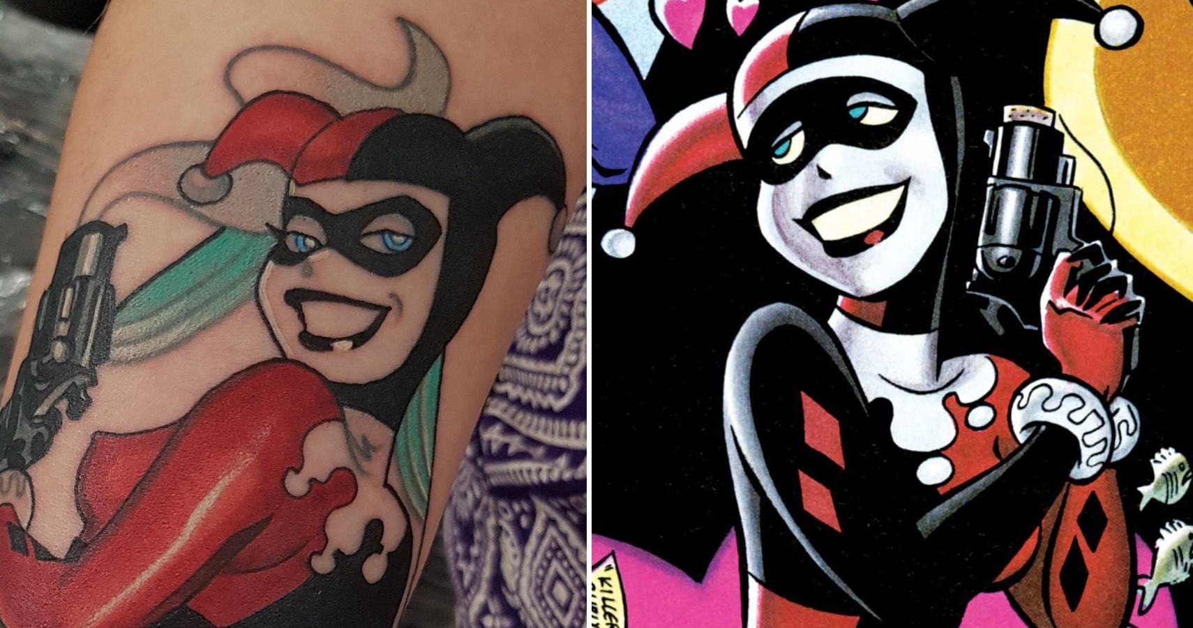 Harley Quinn: 10 Tattoos Only Devoted Fans Will Understand