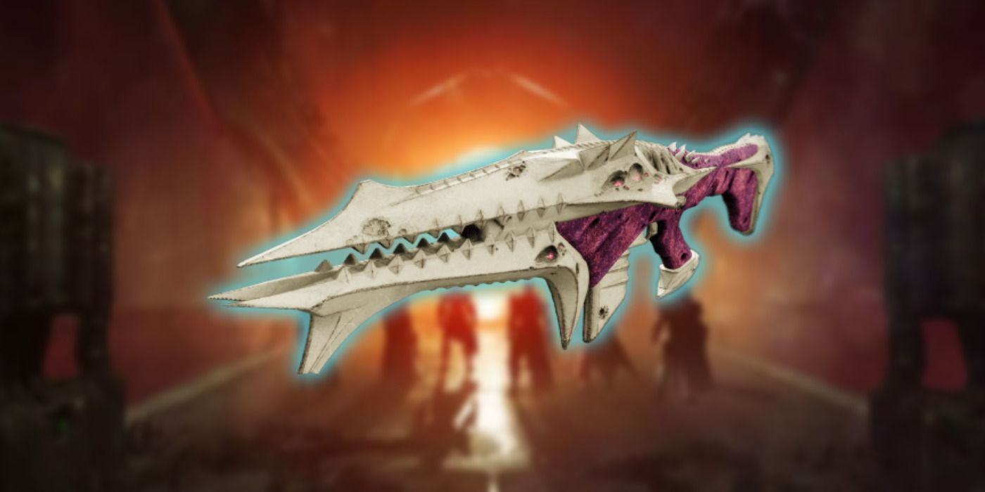 Destiny 2 Smite of Merain Gun with Blurred Background