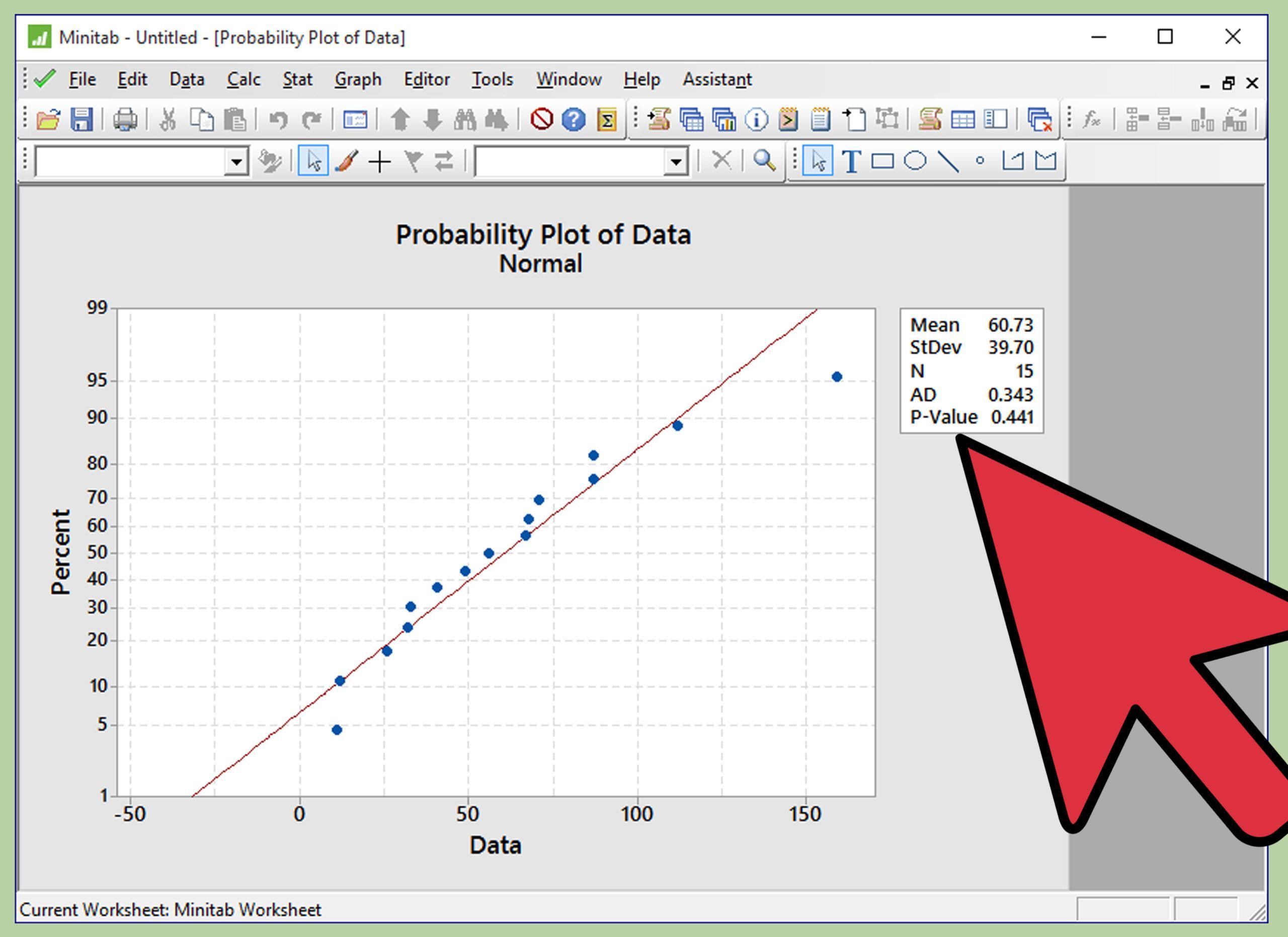 How to Perform a Normality Test on Minitab