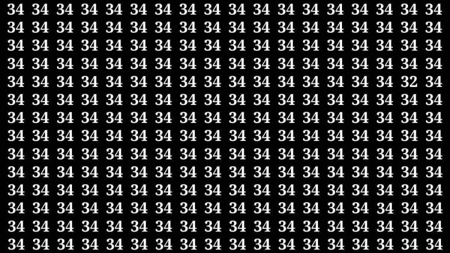 If you have Eagle Eyes Find the Number 32 among 34 in 15 Secs