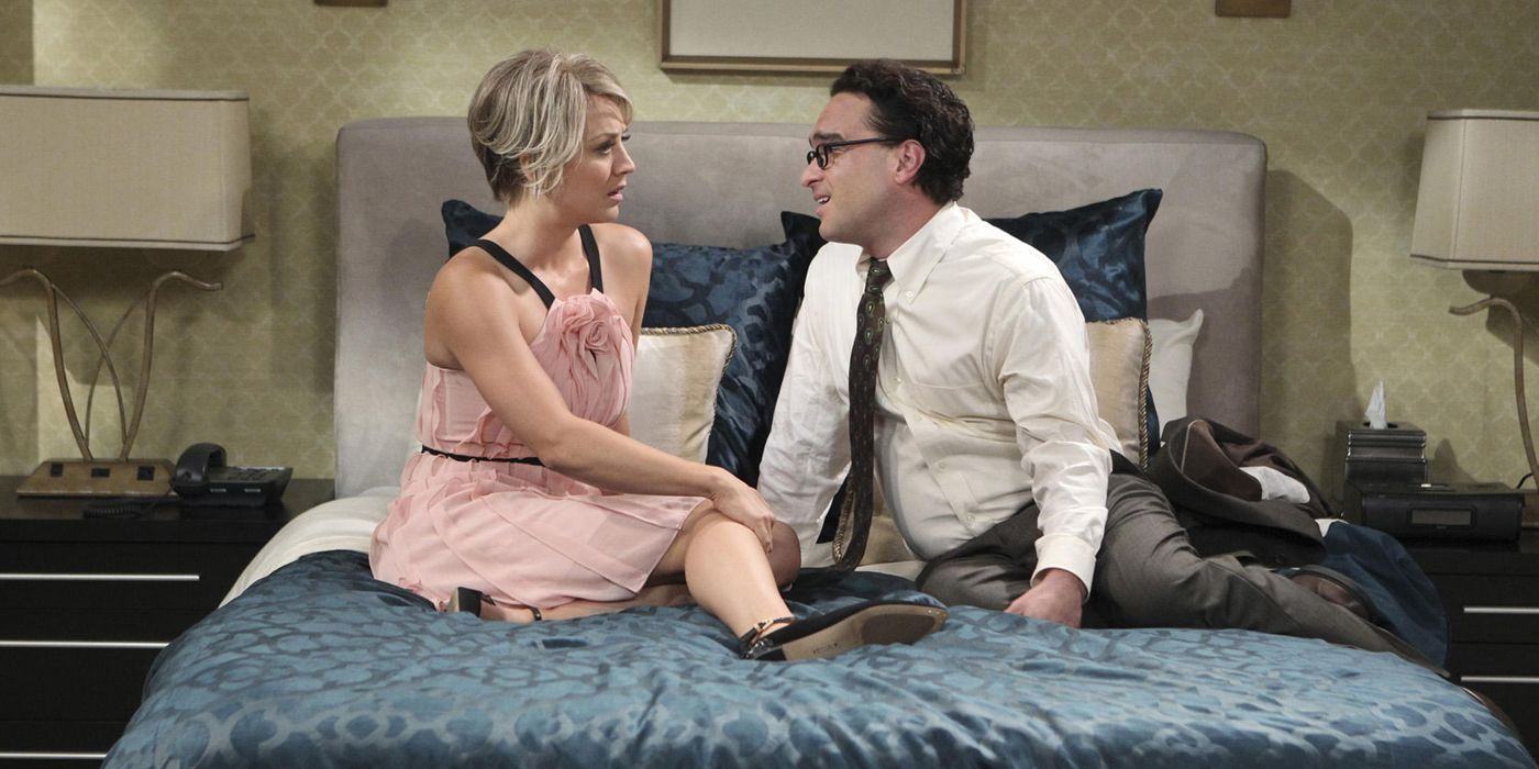 Big Bang Theory - Penny and Leonard talking in bed after getting married