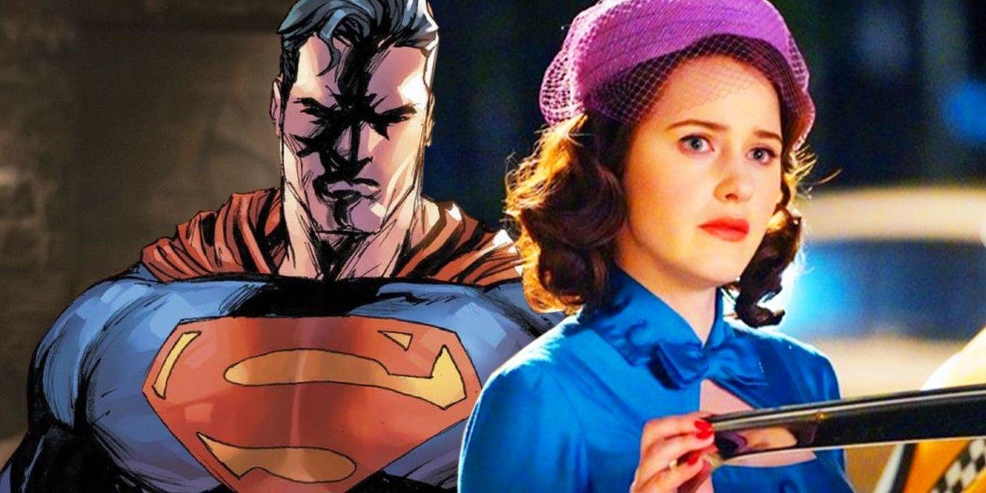 Rachel Brosnahan and Superman