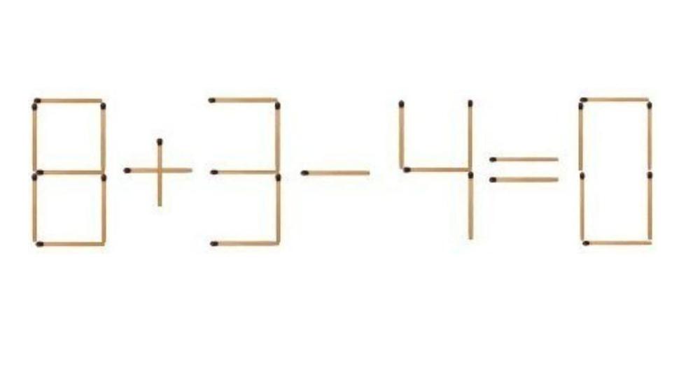 Math Challenge: Can you move just 1 matchstick to solve the equation in 9 seconds?