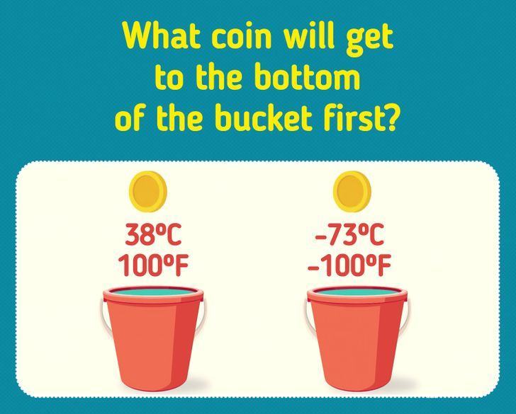 Only 1 percent of people can guess which coin will fall to the bottom of the first bucket in the picture after 5 seconds!