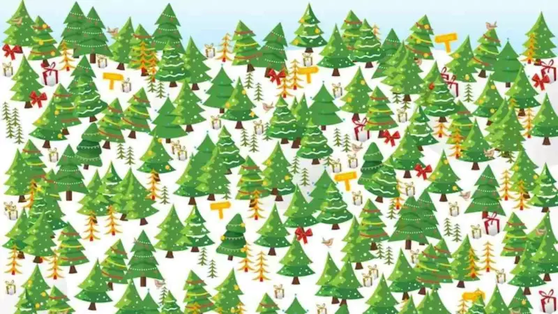 Only 2% can spot the hidden star on top of the Christmas tree in 25 seconds.  People with high intelligence can solve this optical illusion test.