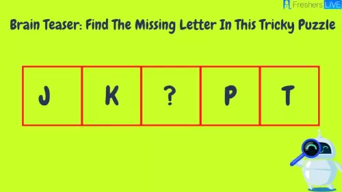 Only 2% of people can find the answer.  Find the missing letter in this tricky puzzle