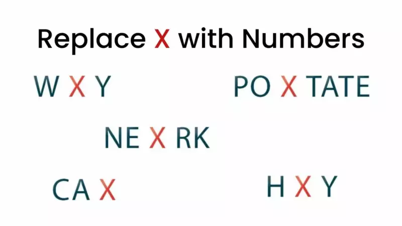 Only genius can solve this conundrum.  Can you replace the letter 'X' with numbers to make a meaningful word within 25 seconds?