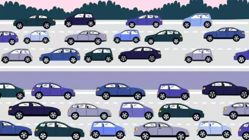 Only those with sharp eyes can spot that car in 7 seconds.  Are you one of them?