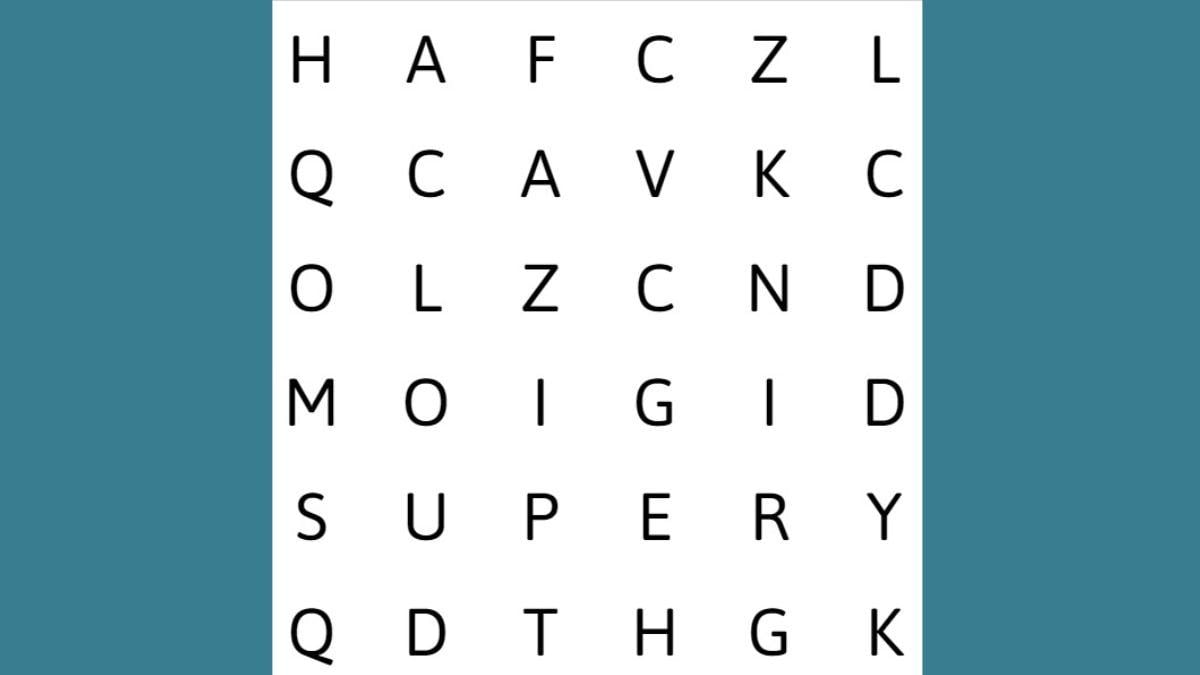 Word Puzzle: Find CALM in 8 Seconds