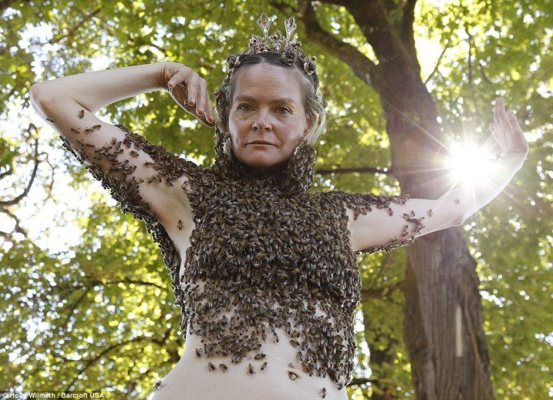 Queen bee.  Watch the female bee dance elegantly and powerfully