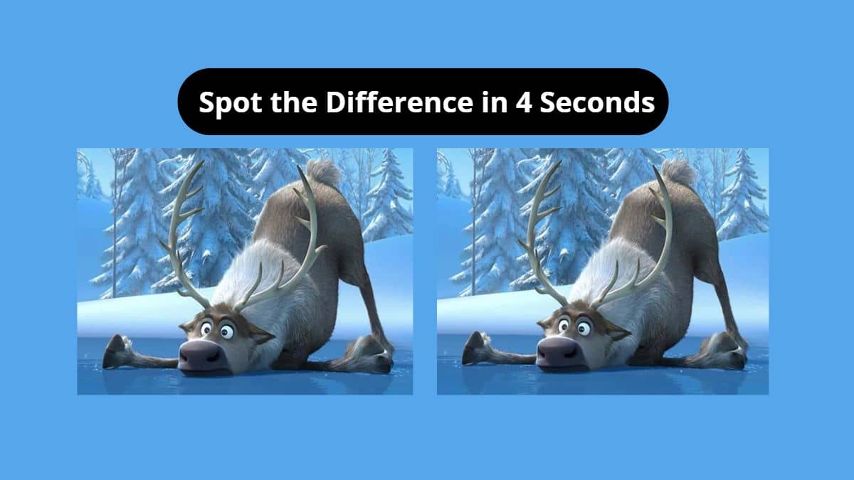 Spot the only difference in 4 seconds